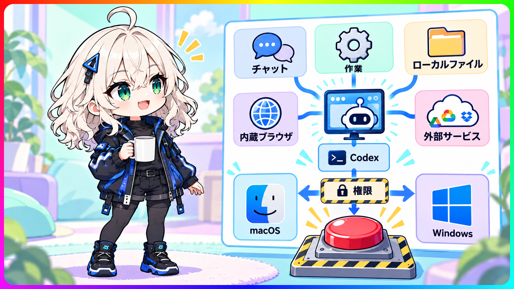 ChatGPT デスクトップアプリ、許可1回で何まで触られる？