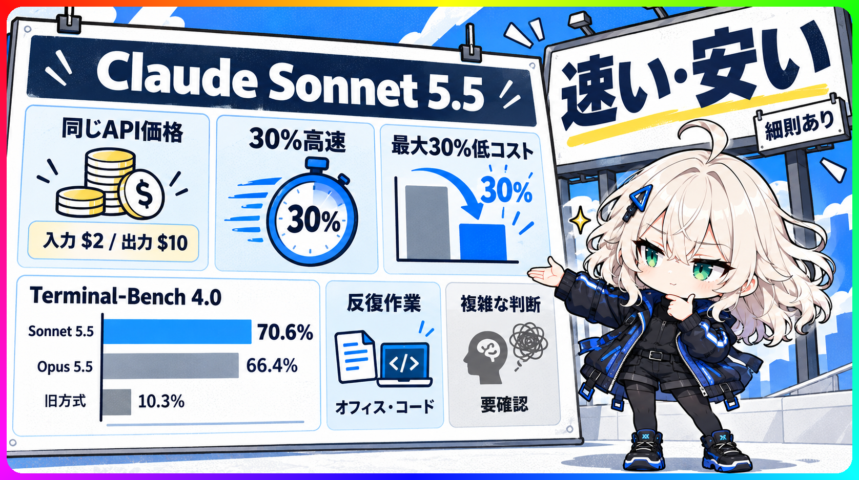 単価据え置きで30%速い新Claudeｗｗ