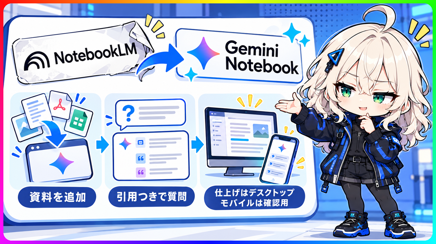 【悲報】NotebookLM 使い方、スマホは4機能おあずけ